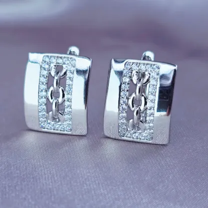 Imagen de Huggie Cuadro con Eslabones al Centro