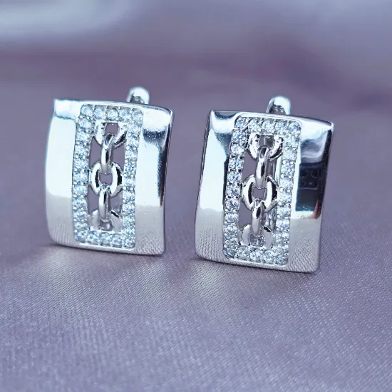 Imagen de Huggie Cuadro con Eslabones al Centro