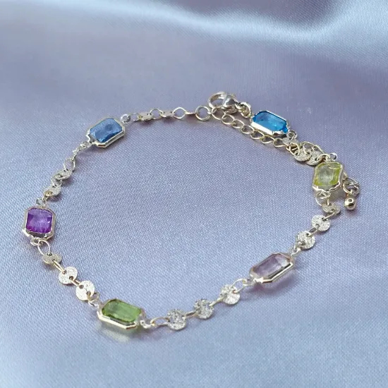 Imagen de Pulsera Tobillera Reflejo de Colores  2204