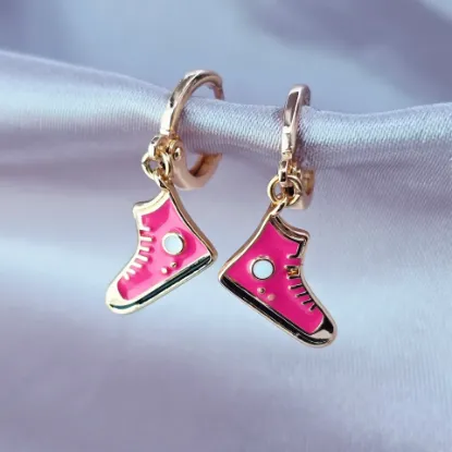 Imagen de Arete Tenis Fucsia de Moda