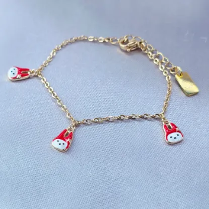 Imagen de Pulsera Tres Conejitos Rojos Talla 1404
