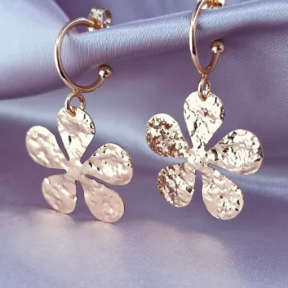 Imagen de Arete Flor Texturizado