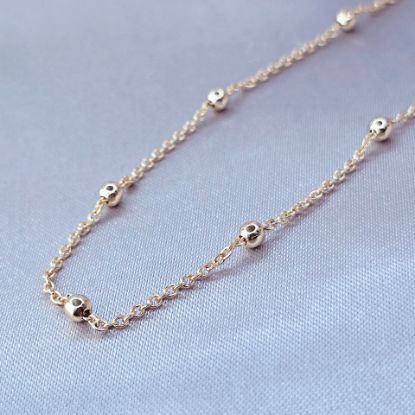 Imagen de Cadena Tejido Viviana Aros Oro Dorado Talla 5001