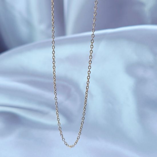 Imagen de Cadena Tejido Aros Oro Dorado Talla 6001