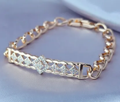 Imagen de Pulsera Esclava Rombos Exquisitos  2008