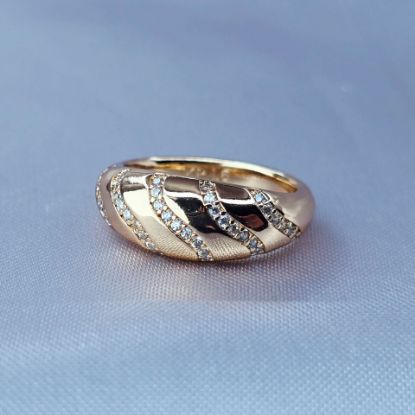 Imagen de Anillo Ondas con Diamantes