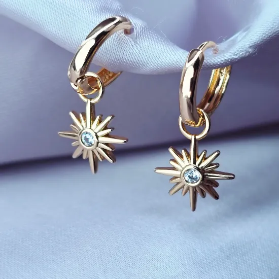 Imagen de Arete Desmontable Sol Radiante