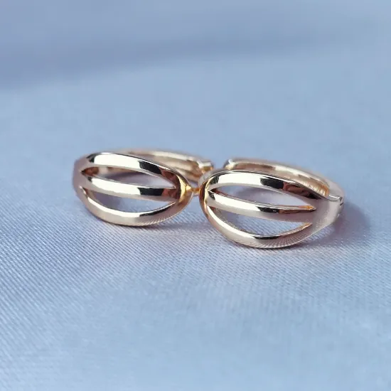 Imagen de Huggie Ovalada de Oro