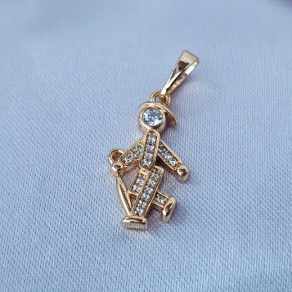 Imagen de Dije Hombre con una Sombrilla