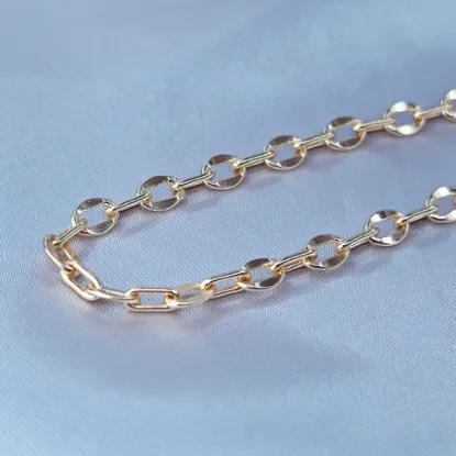 Picture of Caden Woven Oval Irregular Intertwined Rectangle Oval Gold-Toned Size 6005