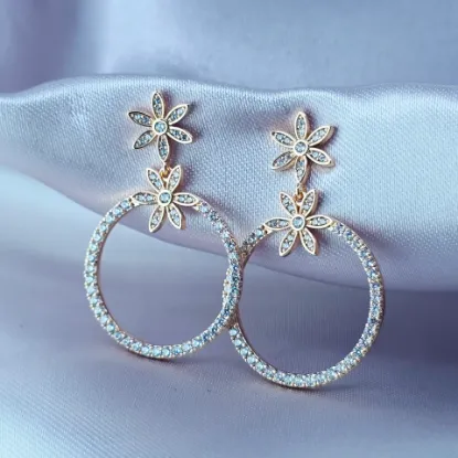 Imagen de Arete Flor de Anís y Aro