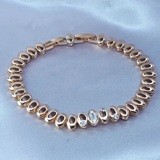 Imagen de Pulsera Lunetas Ovaladas  1707