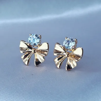 Imagen de Broquel Circonia y Moño de Oro