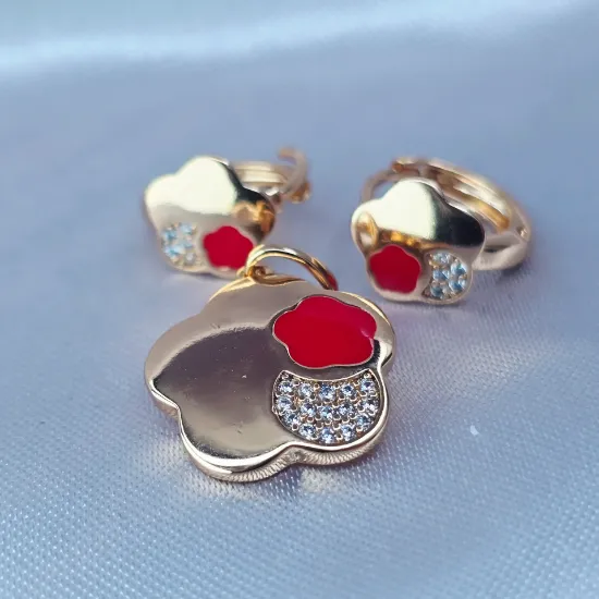 Imagen de Juego Margaritra con Detalle Rojo