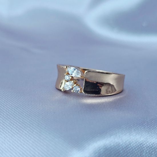 Imagen de Anillo Dos Hojas y Dos Corazones