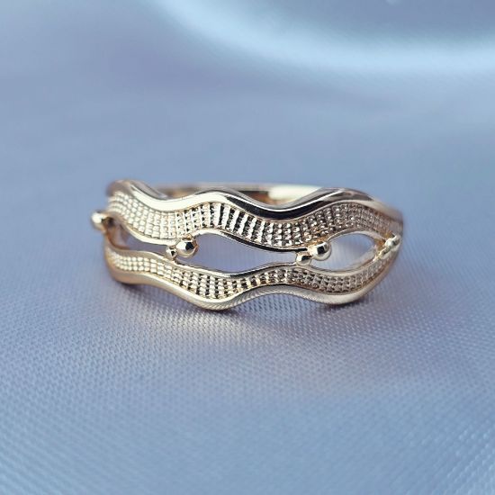 Imagen de Anillo Olas de Oro