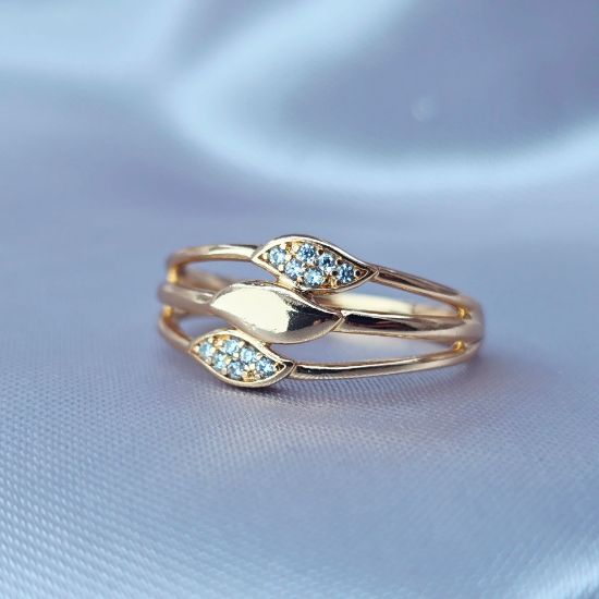 Imagen de Anillo Tres Hojas de Felicidad