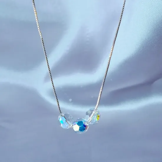 Imagen de Collar Tres Pilares Swarovski  4001