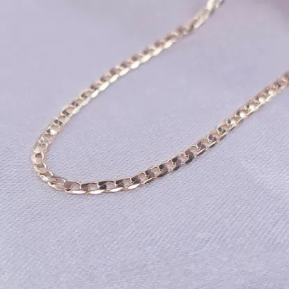 Imagen de Cadena Tejido Barabada Abierta Oro Dorado  5502