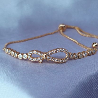 Imagen de Pulsera Ajustable Moño Infinito