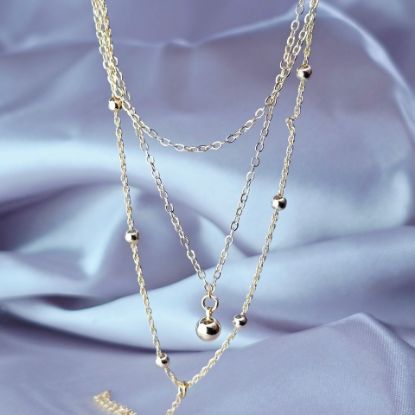 Imagen de Collar Corbatín con Esferas Mágicas