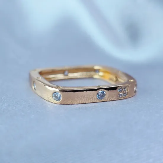 Imagen de Anillo Marco con Circonias  9