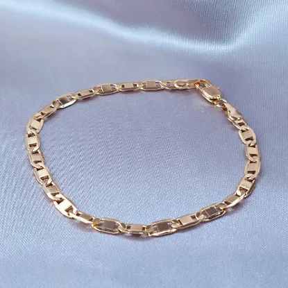 Picture of Bracelet Woven Gucci Smooth Flat Gold Golden
