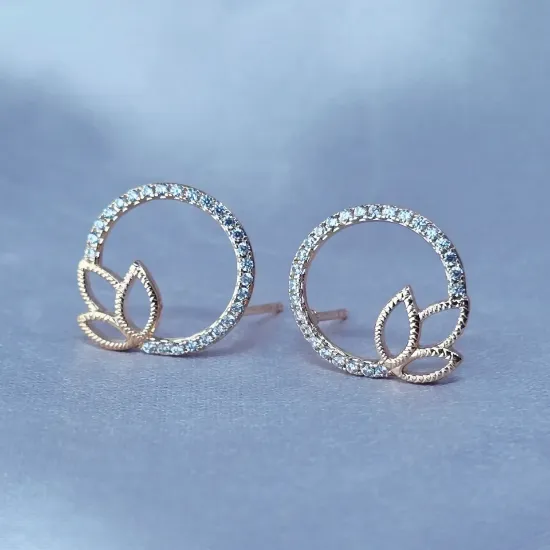 Imagen de Broquel Círculo con Hojas de Oro