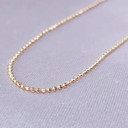 Picture of Gold-Plated Spheres or Ammunition Woven Chain