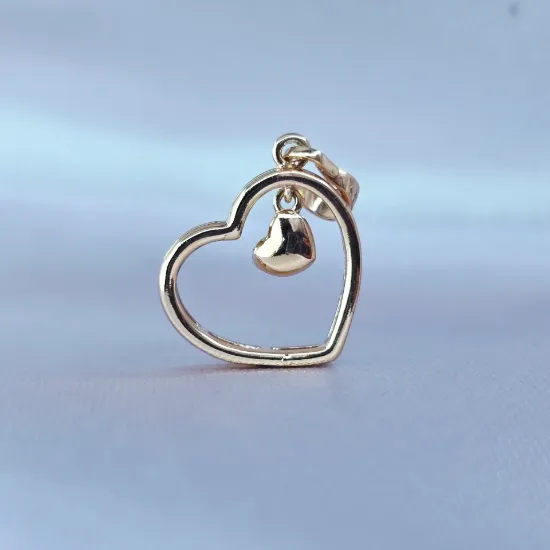 Imagen de Dije Dos Corazones con Cariño