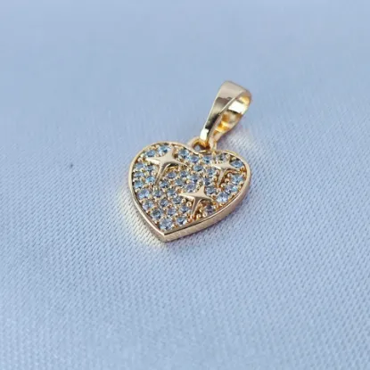 Imagen de Dije Corazón Estrellado Romántico