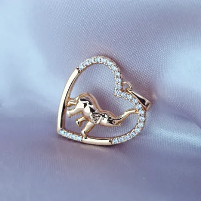 Imagen de Dije Elefante Dentro de Corazón Vivri