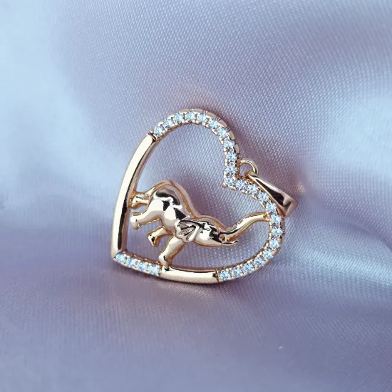 Imagen de Dije Elefante Dentro de Corazón Vivri
