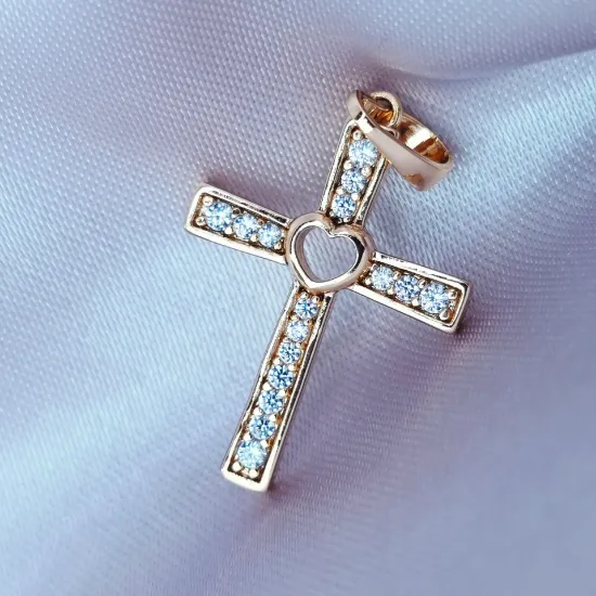 Imagen de Dije Cruz Sagrado Corazón