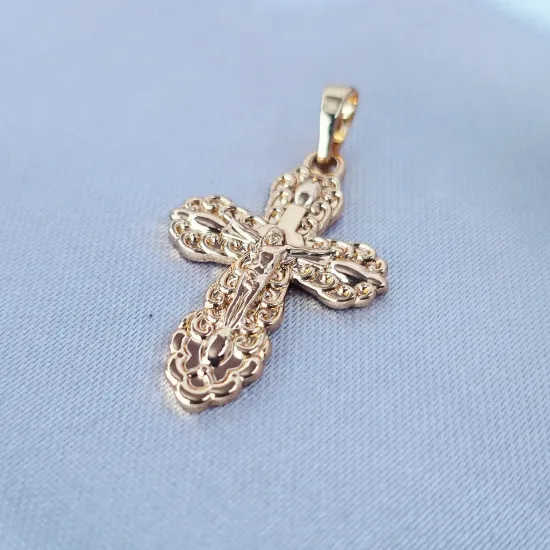 Imagen de Dije Cruz Preciosa y Detallada