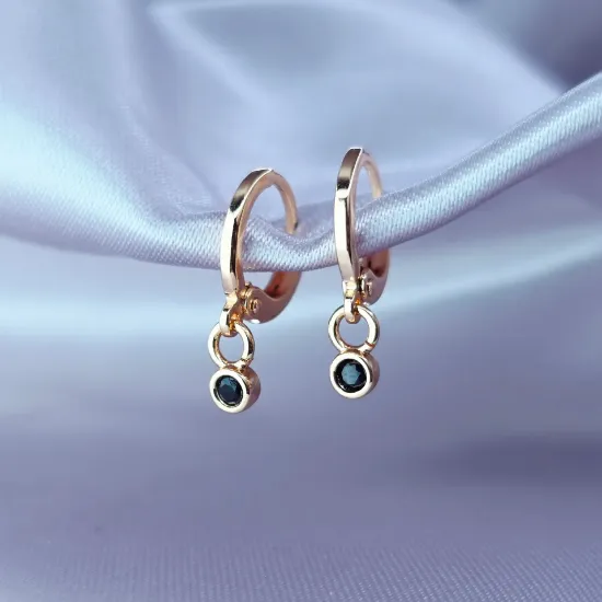 Imagen de Huggie Mini Circonia Negra