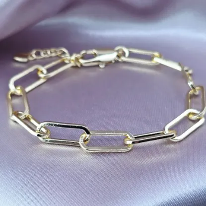 Imagen de Pulsera Rectángulos y Corazón  1606