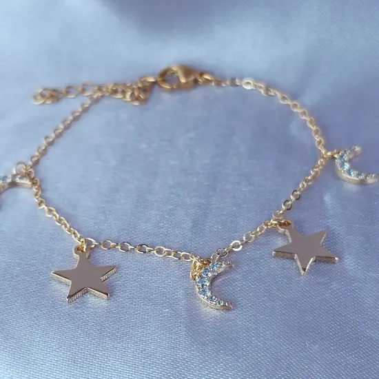 Imagen de Pulsera Lunas y Estrellas Talla 1611