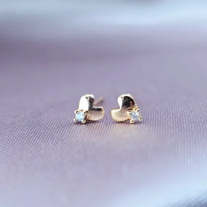 Imagen de Broquel Corazón con Mini Circonia