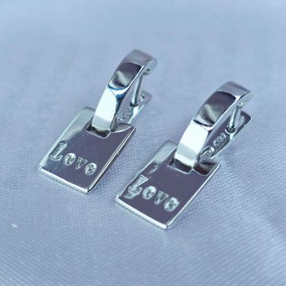 Imagen de Arete Placa Love