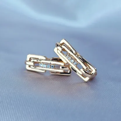 Imagen de Huggie Cuadros y Rectángulo con Brillo