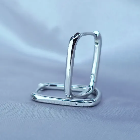 Imagen de Huggie Arte Cuadrado Oro Blanco