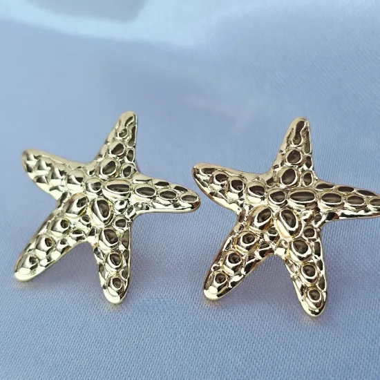 Imagen de Arete Estrella de Mar con Flor