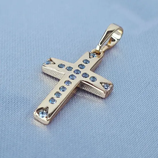Imagen de Dije Cruz con Detalles Hermosos