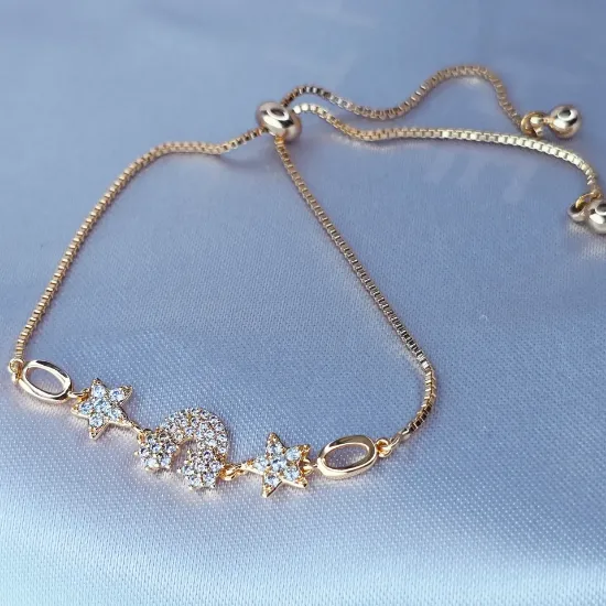 Imagen de Pulsera Ajustable Estrellas y Arcoíris Talla 2401