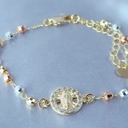 Imagen de Pulsera Corazón de Guadalupe Talla 1802