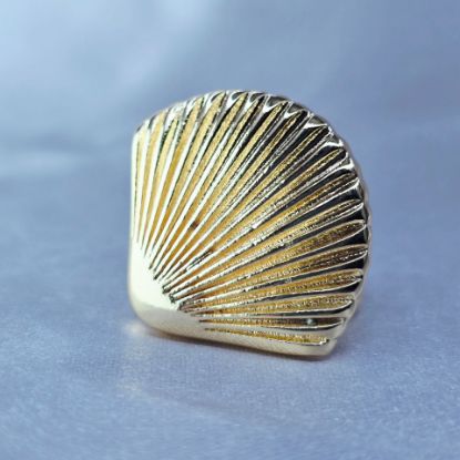 Imagen de Anillo Semiabierto Abanico de Oro Talla 8