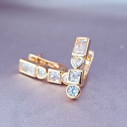 Imagen de Huggie Rectángulo Corazón Cuadro Círculo