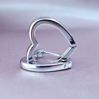 Imagen de Huggie Corazón Vivri Oro Blanco