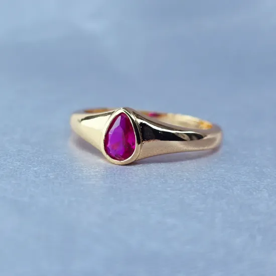Picture of Fuchsia Drop Ring 7